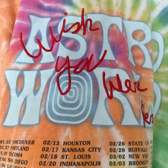 Astro World 'Wish You Were Here' Bear Hoodie - Picture 4 of 10